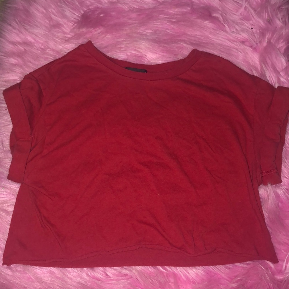 red crop top